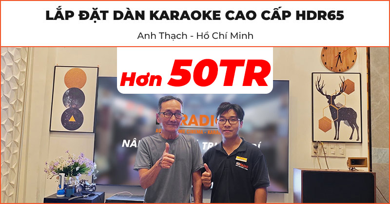 Lắp đặt Dàn karaoke cao cấp HDR65 trị giá hơn 50 triệu đồng đón Tết 2025 cho gia đình anh Thạch ở Quận Gò Vấp, Hồ Chí Minh (Wharfedale ANGLO X12A, JKAudio H2600, JKaudio X6000 Plus, JKAudio B9)