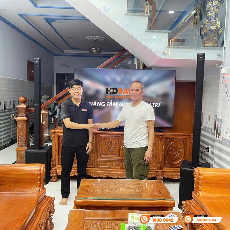 Lắp đặt dàn karaoke cao cấp trị giá hơn 94 triệu đồng cho chú Tâm ở Long An