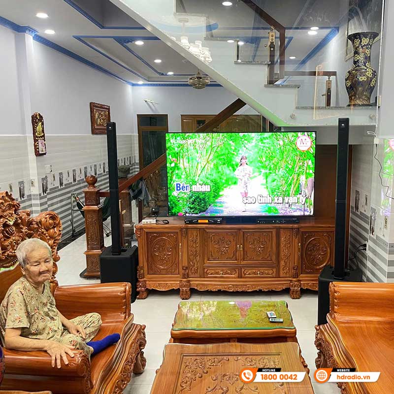 Lắp đặt dàn karaoke cao cấp trị giá hơn 94 triệu đồng cho chú Tâm ở Long An
