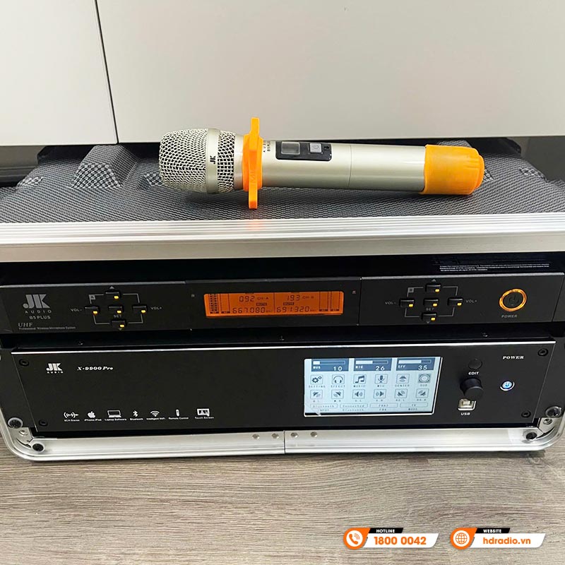 Vang số JKaudio X9900 Pro, Bluetooth, 8CH, Chống Hú, Cảm ứng, DSP-14