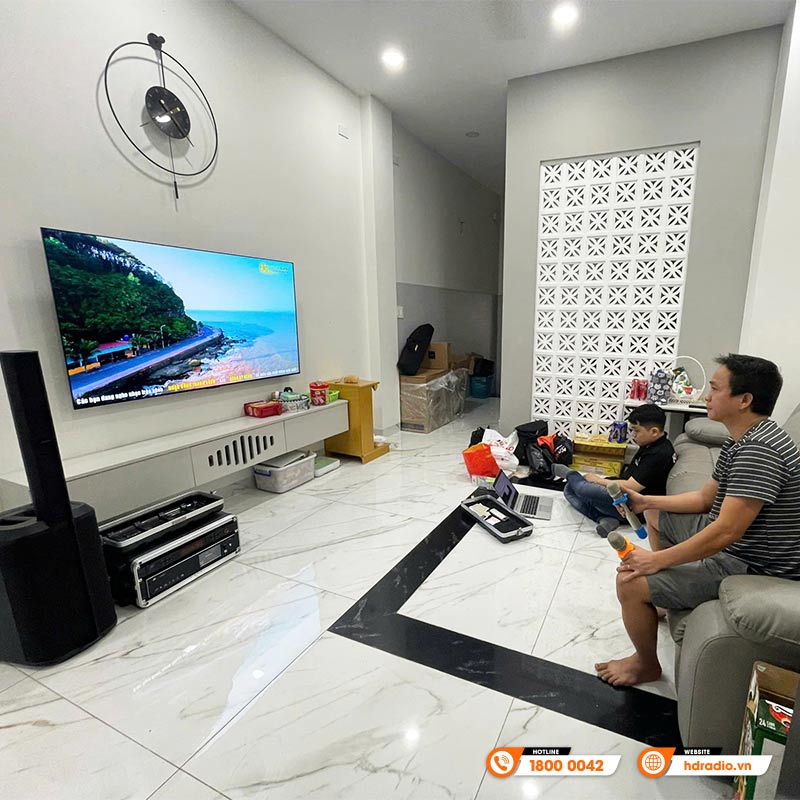 Dàn karaoke chất lượng tại nhà anh Thanh