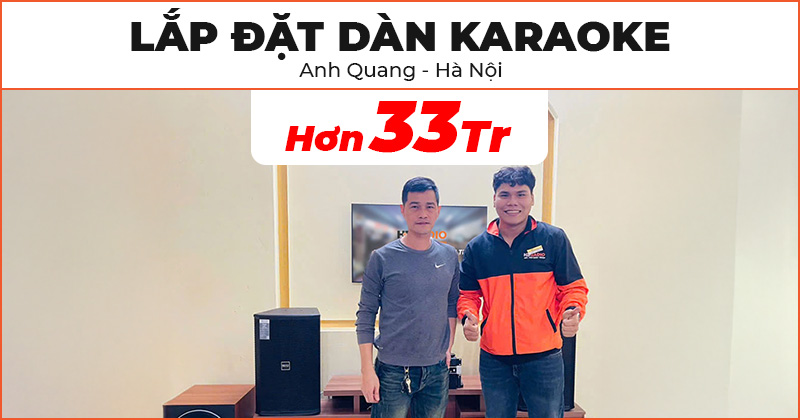 Đón tết 2025 với Dàn karaoke chất lượng trị giá hơn 33 triệu đồng cho anh Quang ở Quận Thanh Xuân, Hà Nội (Neko NX12, NEKO DK1000, JKAudio H2600, JKAudio B3 Plus, Paramax SW1800)