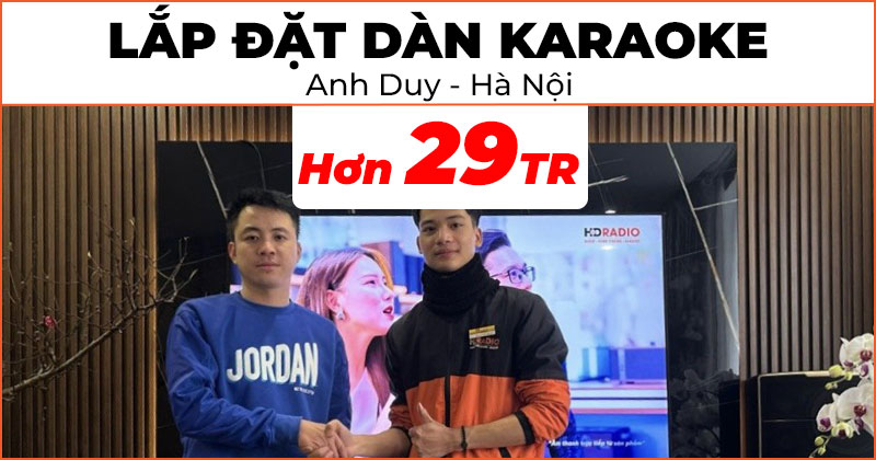 Lắp đặt Dàn karaoke Chất Lượng trị giá hơn 29 triệu đồng cho anh Duy ở Quận Đống Đa, Hà Nội (JBL Pasion 10, Kiwi PD8000, JKAudio B3 Plus, Chân Loa Gỗ 80cm)