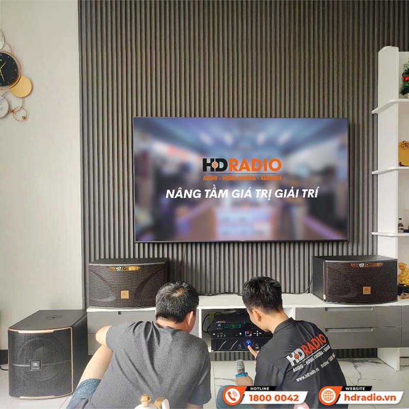 Lắp đặt Dàn karaoke cực hay cho anh Dũng