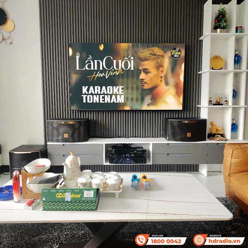 Lắp đặt Dàn karaoke cực hay cho anh Dũng
