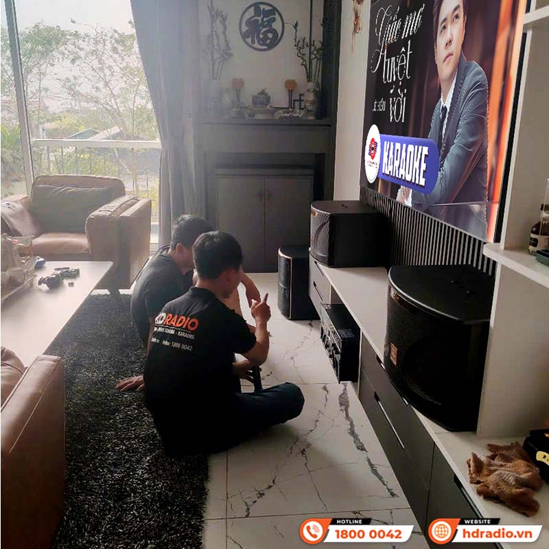 Lắp đặt Dàn karaoke cực hay cho anh Dũng