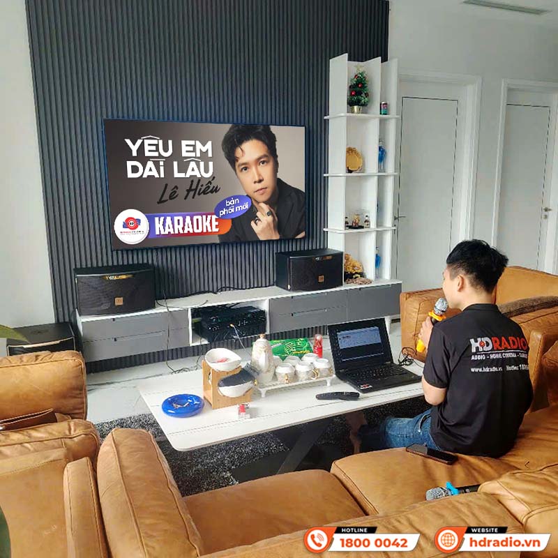 Lắp đặt Dàn karaoke cực hay cho anh Dũng