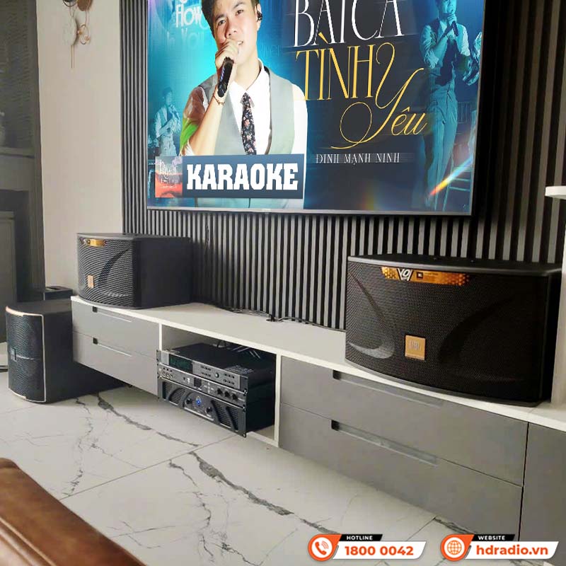 Lắp đặt Dàn karaoke cực hay cho anh Dũng