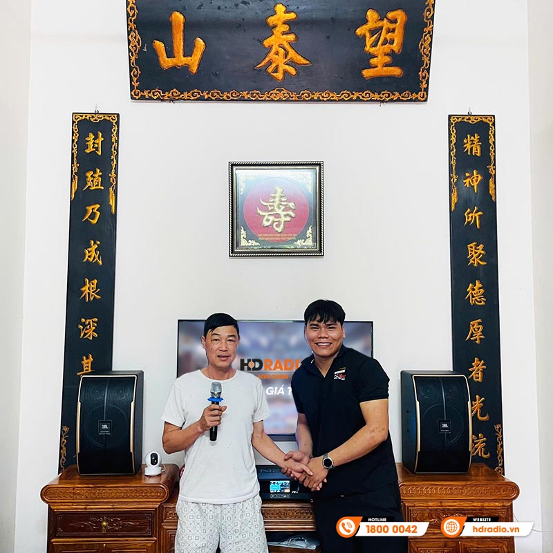 Lắp đặt Dàn karaoke chất lượng cho anh Hiếu ở Hà Nội