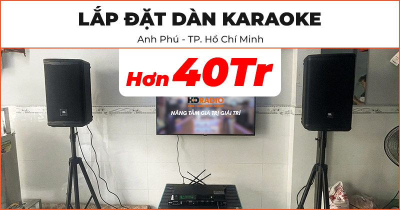 Lắp đặt Dàn karaoke cực hay trị giá hơn 40 triệu đồng cho anh Phú ở Quận 7, Hồ Chí Minh (JBL Eon 710, Neko DK2000, JKAudio B3 Plus)