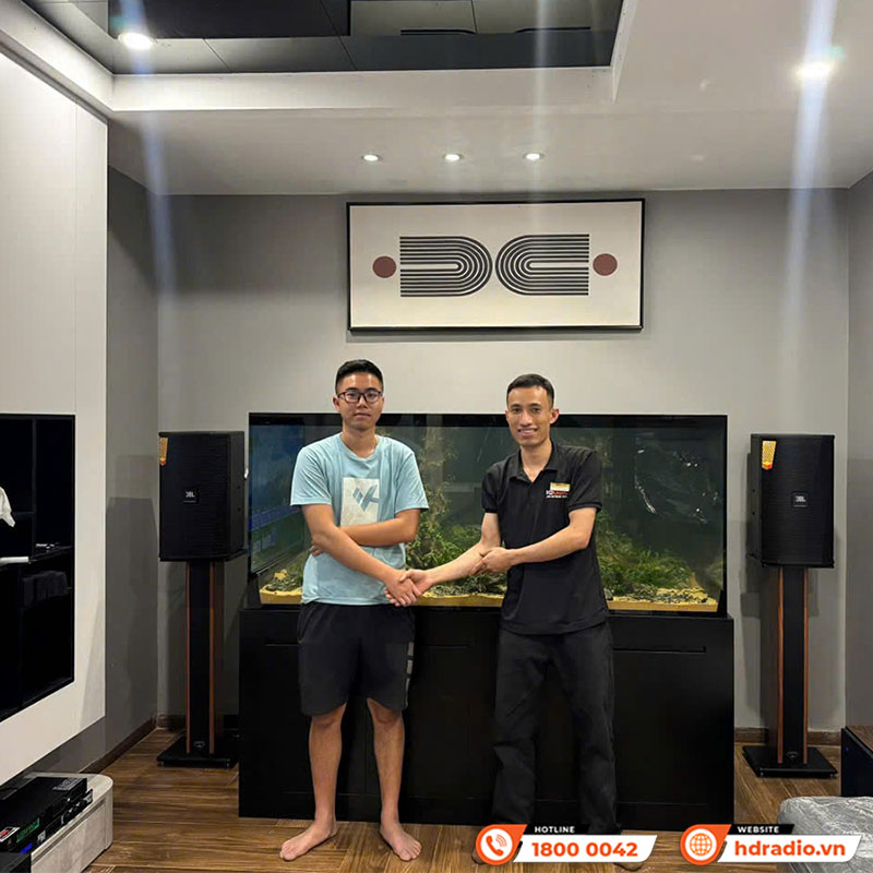 Lắp đặt Dàn karaoke cực hay cho anh Quang