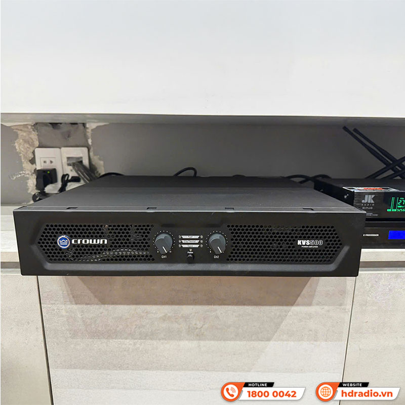 Cục đẩy công suất Crown KVS500, Class AB, 500W x 2 Kênh-11