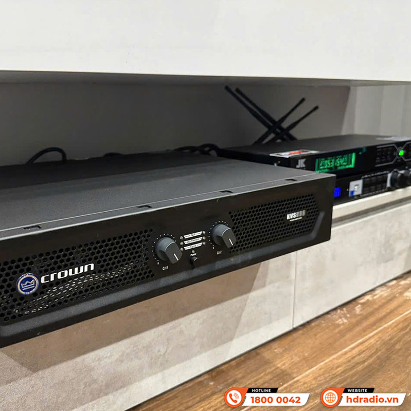 Cục đẩy công suất Crown KVS500, Class AB, 500W x 2 Kênh-12