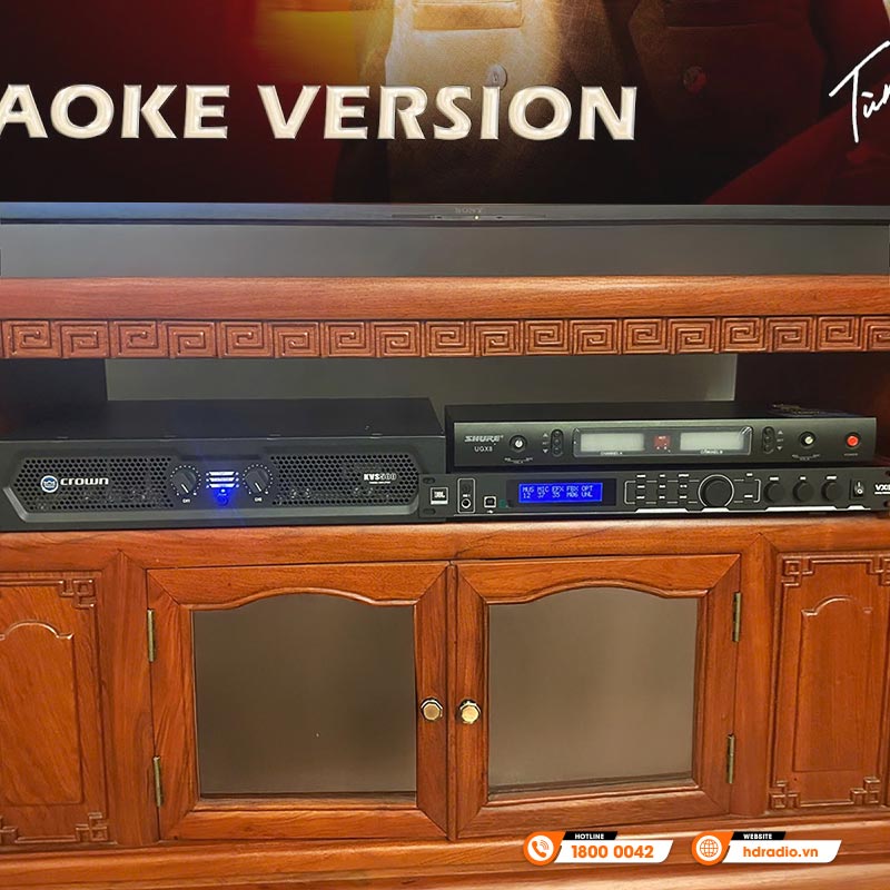 Dàn karaoke của anh Tiến