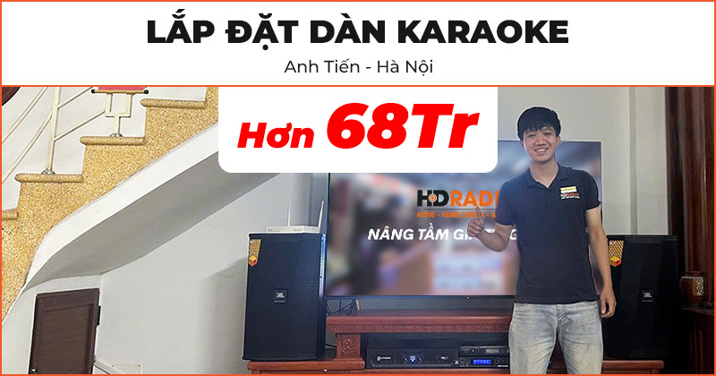Dàn karaoke của anh Tiến