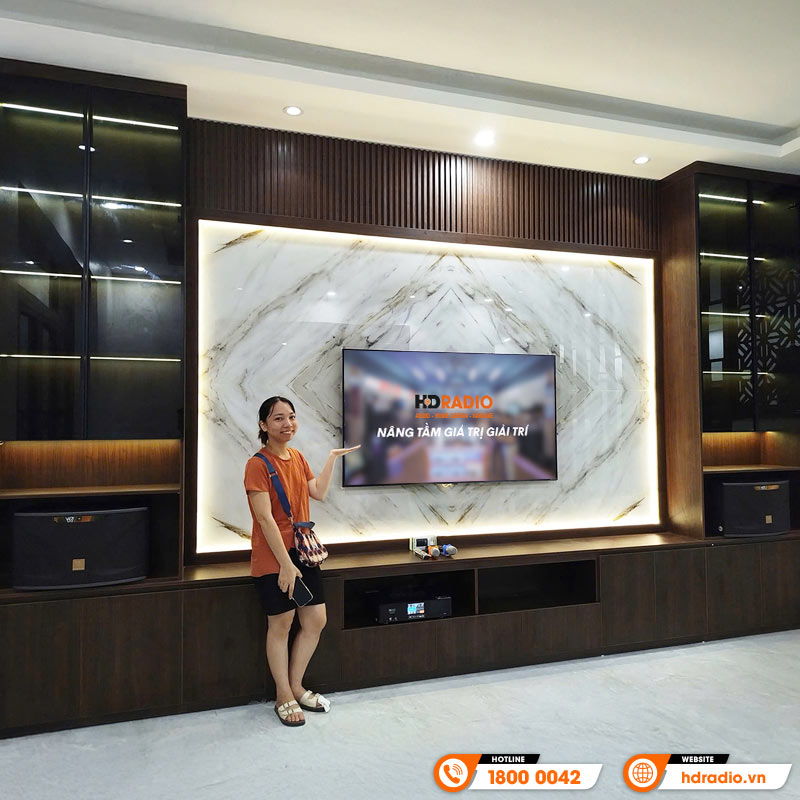 Lắp đặt Dàn karaoke cho gia đình anh Tiến