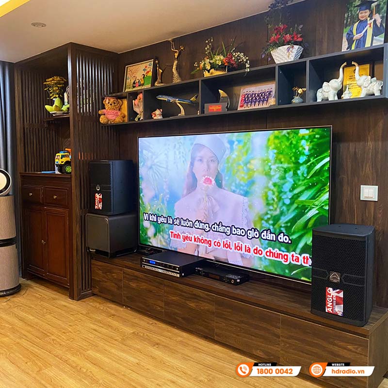 Lắp đặt Dàn karaoke cho gia đình chị Oanh
