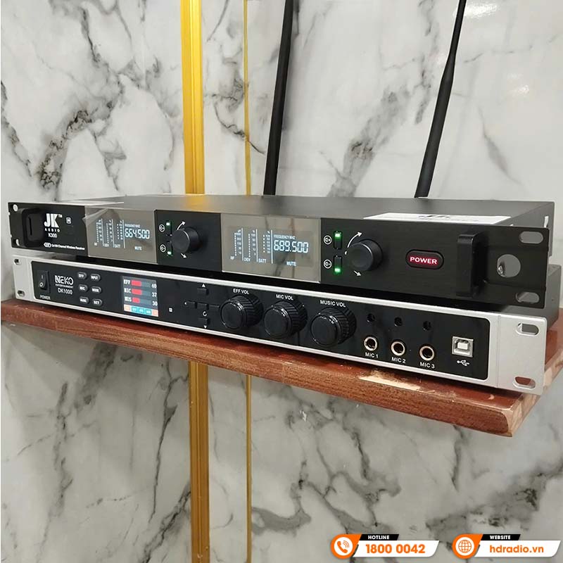 Micro Không Dây JKAudio K300, Cảm biến tự ngắt, Dò sóng sạch-29