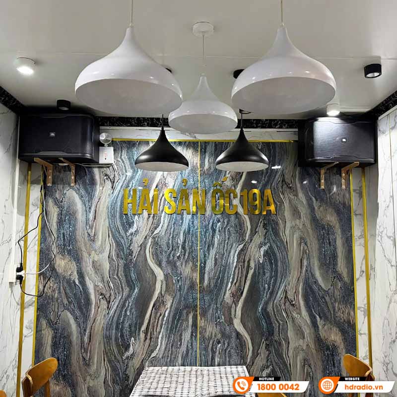 Lắp đặt Hệ thống Dàn Karaoke cho quán Hải Sản Ốc 19A