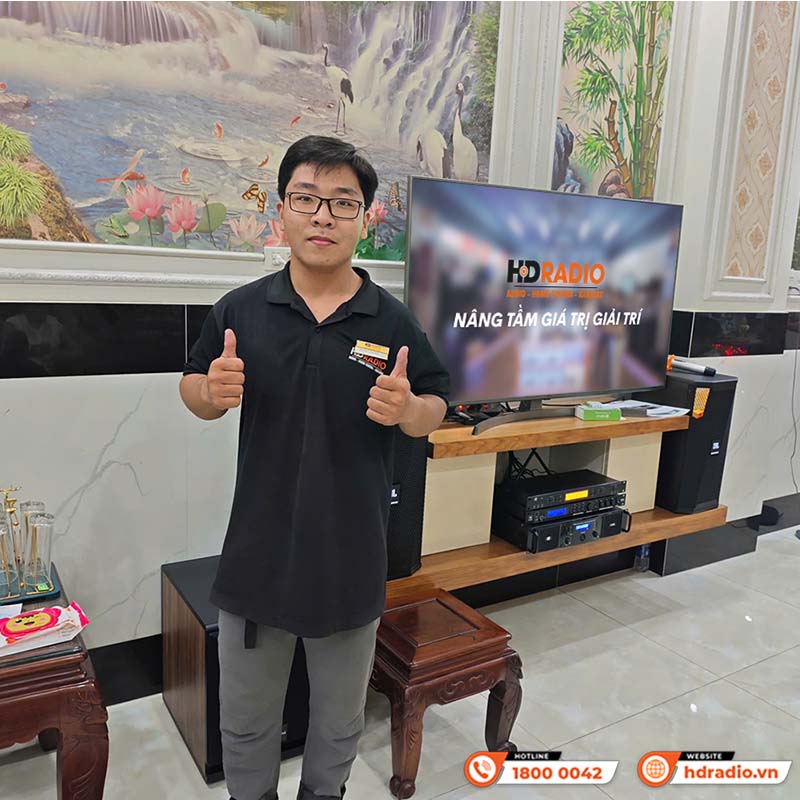 Lắp đặt Dàn karaoke cực chất cho anh Diện ở Huyện Hóc Môn, Hồ Chí Minh