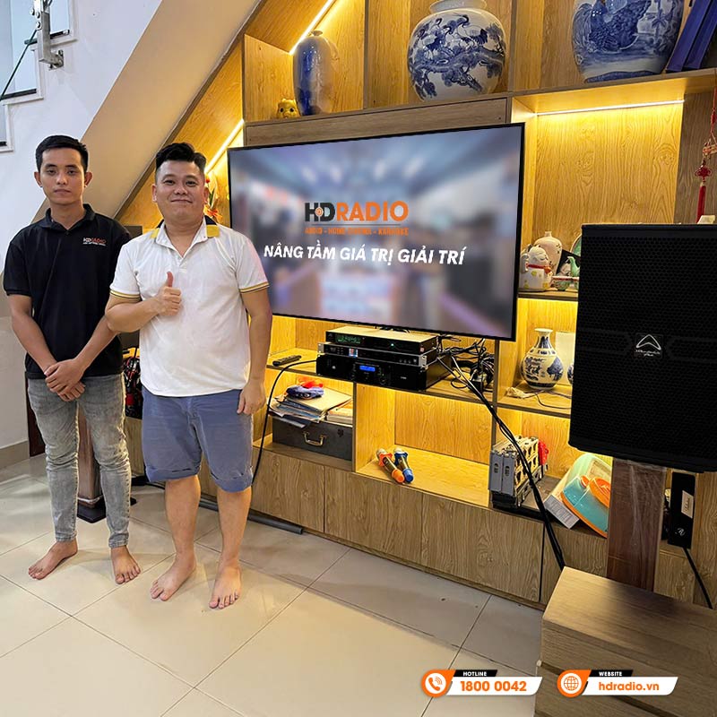 Lắp đặt Dàn karaoke cực chất trị giá gần 48 triệu đồng cho anh Phước