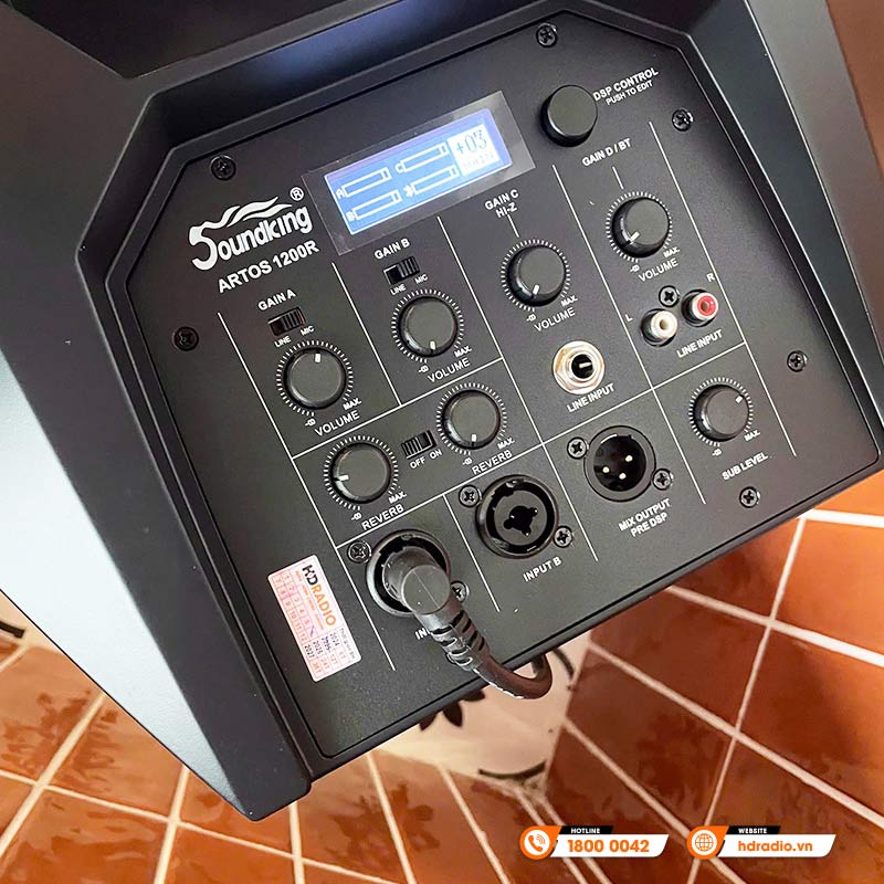 Loa Soundking Artos 1200R, Mixer 4 kênh, Bluetooth-14