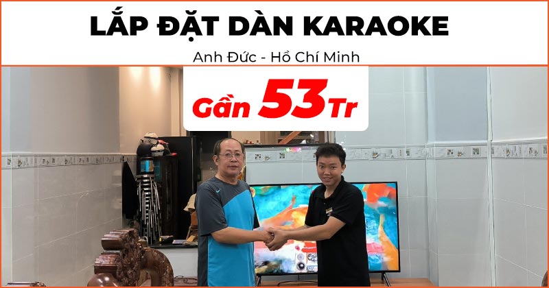 Lắp đặt Dàn karaoke cực hay trị giá gần 53 triệu đồng cho anh Đức ở Quận 11, Tp Hồ Chí Minh (JBL KP2010G2, Paramax SW-1800, JKAudio H2600, JKaudio X6000 Plus, JKaudio K800)