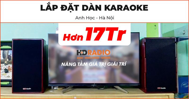 Lắp đặt Dàn karaoke cực hay trị giá hơn 17 triệu đồng cho anh Học ở Gia Lâm, Hà Nội (Gutin GDL 6612, Neko AK3900 Pro)
