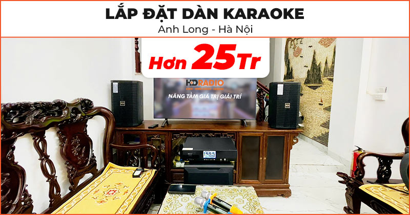 Lắp đặt dàn karaoke cực hay trị giá hơn 25 triệu đồng cho anh Long ở Hoàng Mai, Hà Nội Lắp đặt dàn karaoke cực hay trị giá hơn 25 triệu đồng cho anh Long ở Hoàng Mai, Hà Nội