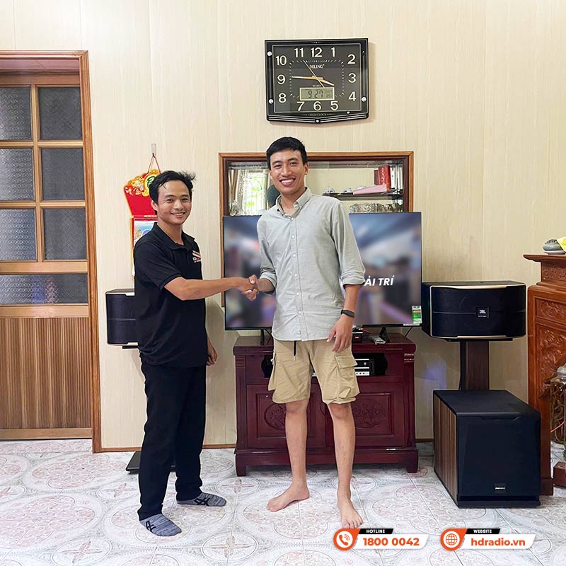 Lắp đặt Dàn Karaoke cực hay trị giá gần 32 triệu đồng cho chị Phương ở Thái Bình