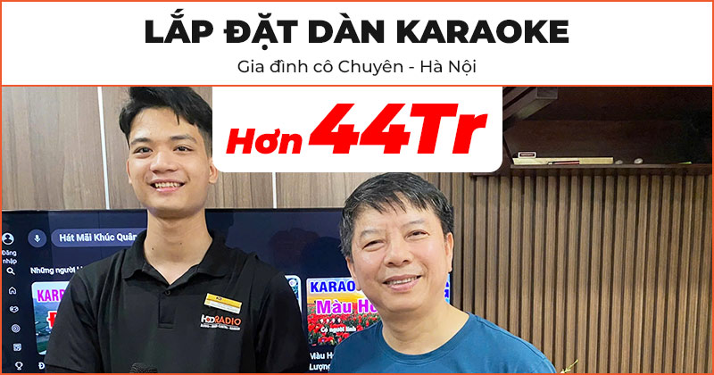 Lắp đặt Dàn karaoke cực hay trị giá hơn 44 triệu đồng cho cô Chuyên ở Nam Từ Liêm, Hà Nội (Bose L1 Pro8, JBL KX180A, JBL VM300)