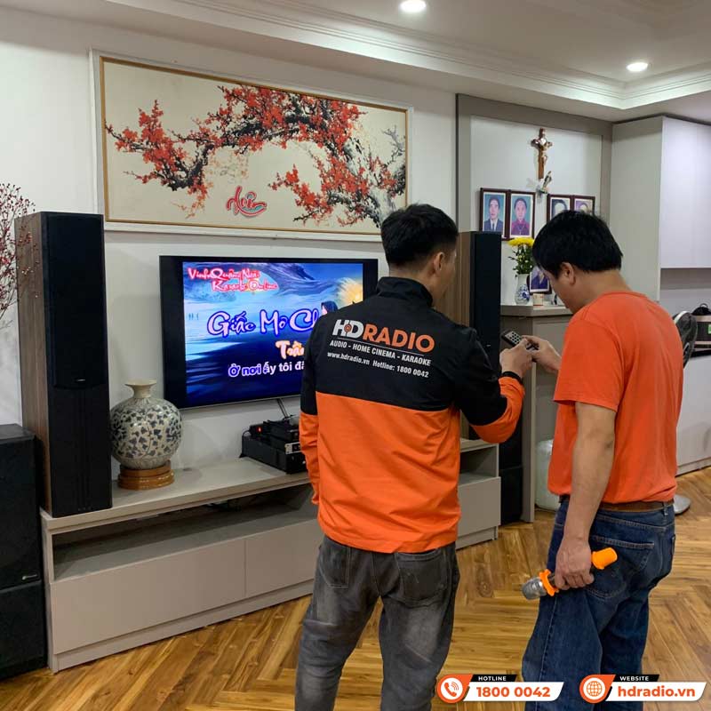 Lắp đặt Dàn karaoke cực hay trị giá hơn 29 triệu đồng cho anh Hoàng