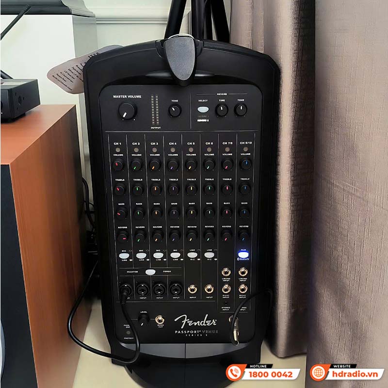 Loa Fender Passport Venue Series 2, Bluetooth, Mixer 10 Kênh, Công Suất 600W (All in One)-23