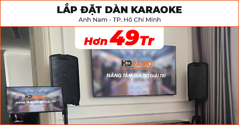 Lắp đặt Dàn karaoke cực hay trị giá hơn 49 triệu đồng cho anh Nam ở TP. Hồ Chí Minh (Fender Passport Venue Series 2, Tomko GoWithMe P2152J-MA, Paramax SW1800, JBL VM300, Chân Loa 3 Chân)