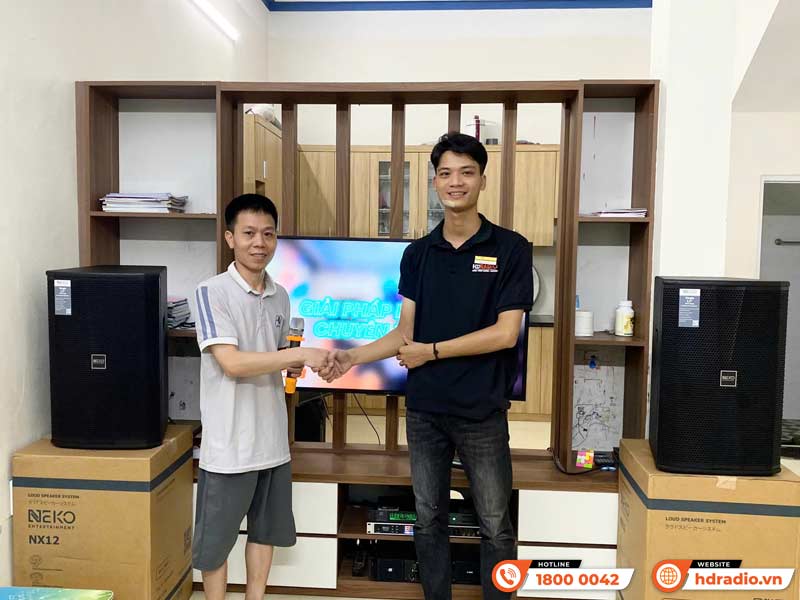 Lắp đặt Dàn karaoke GD84 cực chất lượng cho anh Giới