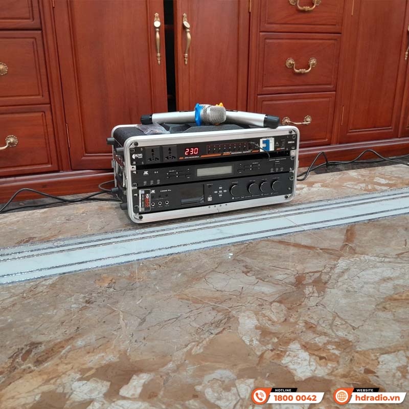 Lắp đặt bộ Dàn karaoke cao cấp cho anh Long ở Hà Nội