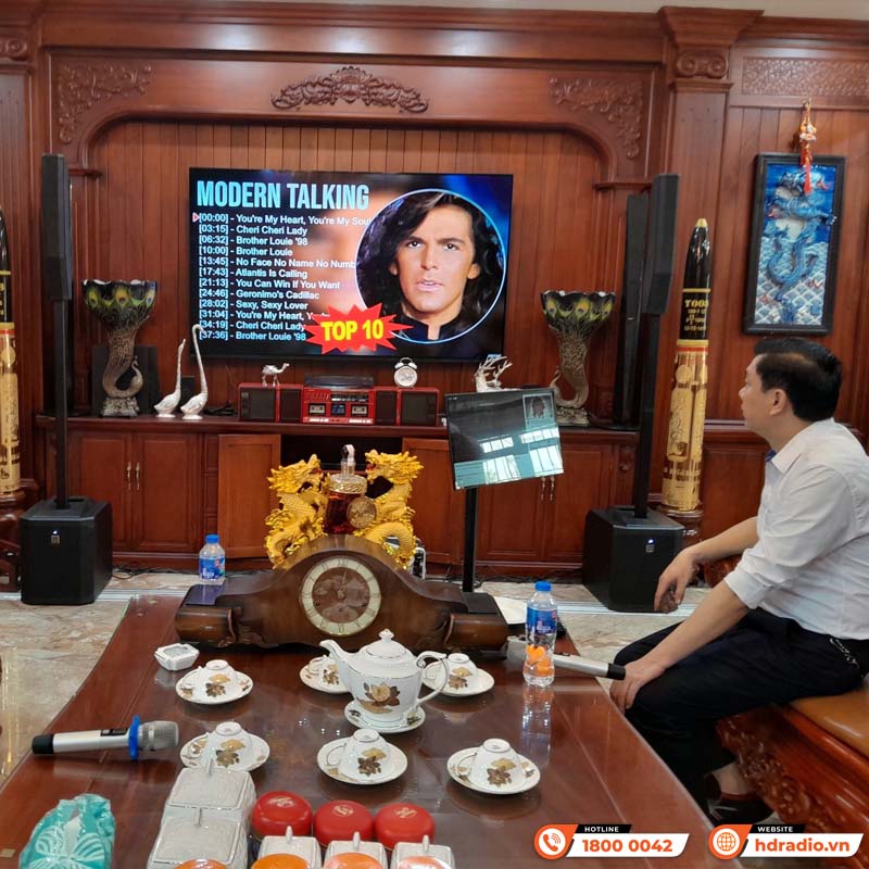 Lắp đặt bộ Dàn karaoke cao cấp cho anh Long ở Hà Nội