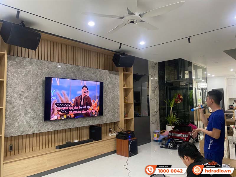 Lắp đặt Dàn karaoke gia đình cho anh Kiệt ở Bình Dương