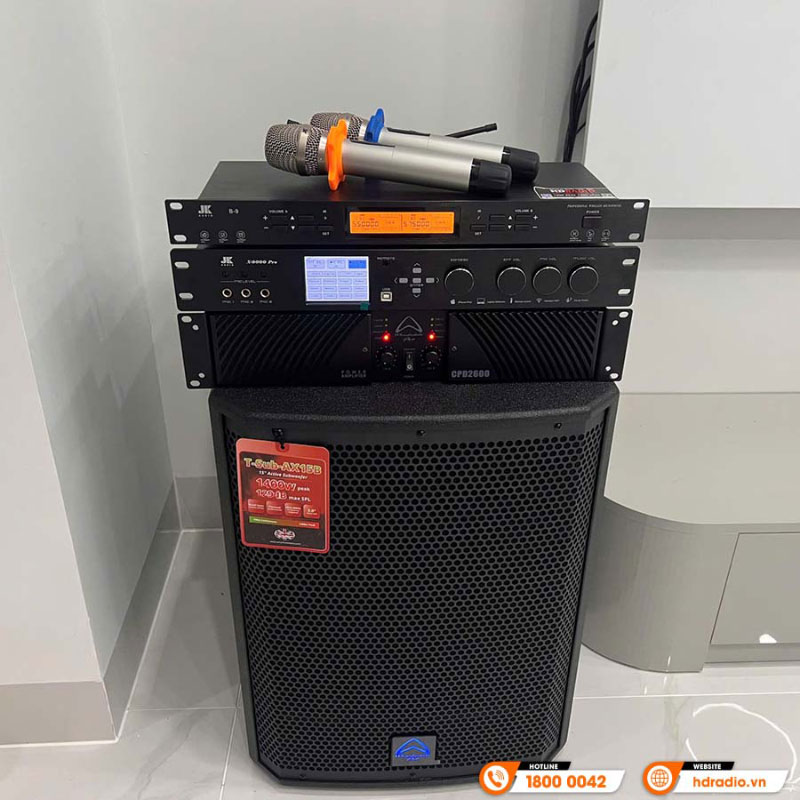 Dàn karaoke gia đình KHD29 (Wharfedale Anglo E10, Wharfedale CPD2600, JKaudio X9000 Pro, JKAudio B9, Wharfedale AX15B)-4