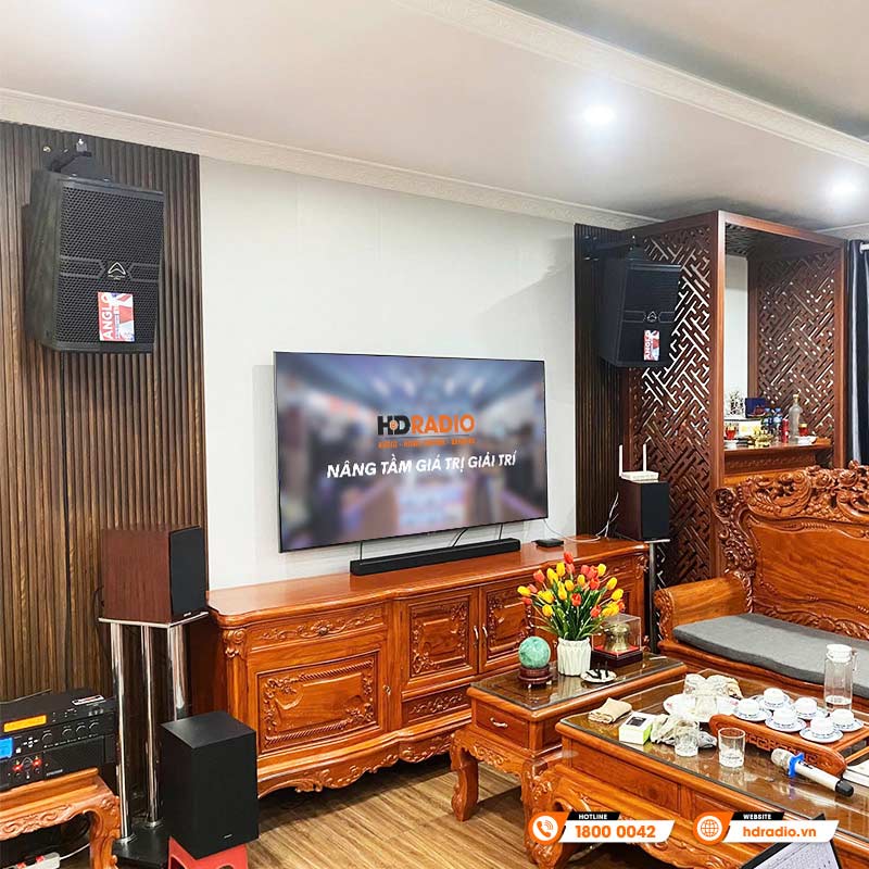 Lắp đặt Dàn karaoke gia đình KHD30 cho anh Dũng