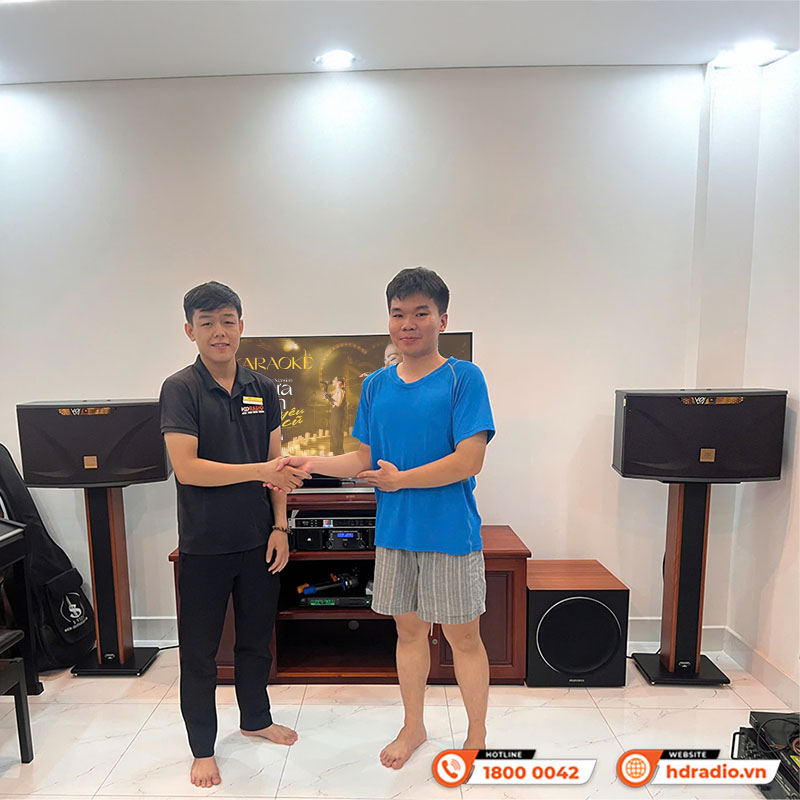 Lắp đặt Dàn karaoke gia đình KHD50 cực hay trị giá hơn 41 triệu đồng cho anh Tuấn Anh