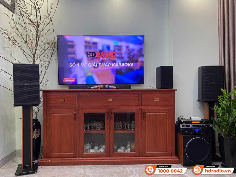 Lắp đặt Dàn karaoke HDR44 kết hợp sub Paramax SW1800 trị giá hơn 57 triệu đồng cho anh Long ở Quận Ba Đình, Hà Nội