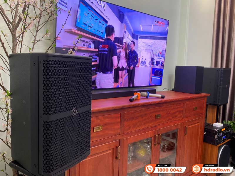 Lắp đặt Dàn karaoke HDR44 kết hợp sub Paramax SW1800 trị giá hơn 57 triệu đồng cho anh Long ở Quận Ba Đình, Hà Nội