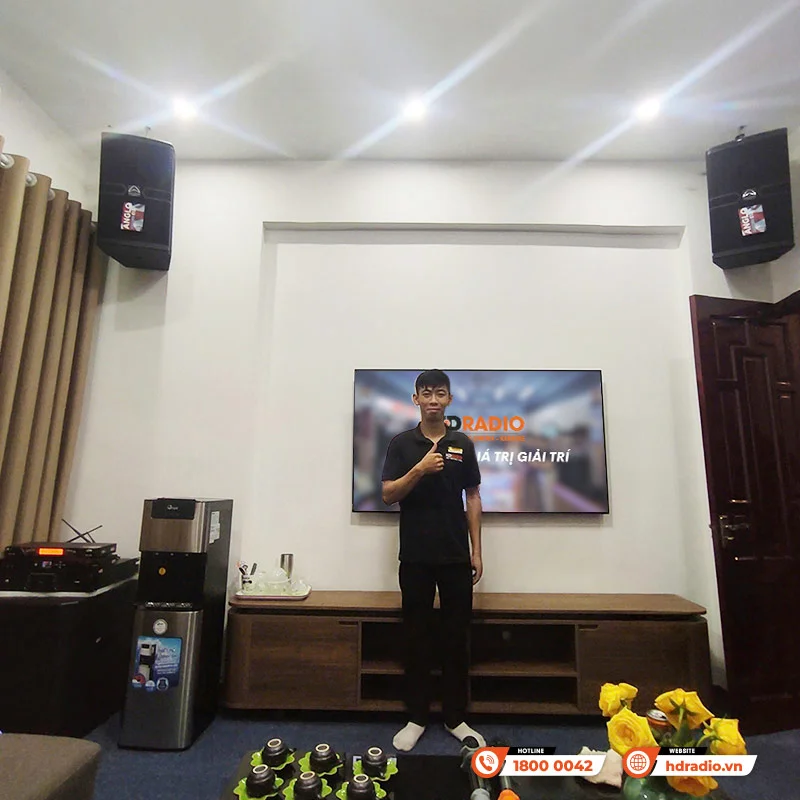 Lắp đặt Dàn Karaoke Cao Cấp HDR51 cho chị Ngọc ở Hà Nội