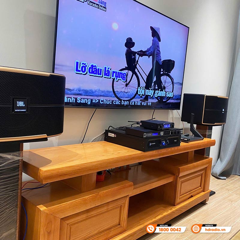 Lắp dàn karaoke JBL GD45 kết hợp sub JBL Pasion 12SP cho anh Hùng