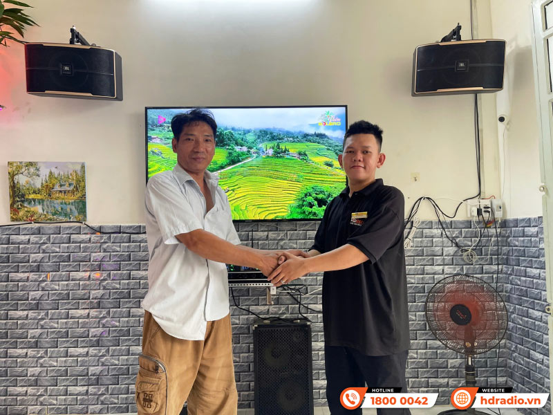 Lắp dàn karaoke gia đình GD07 cho chị Diễm