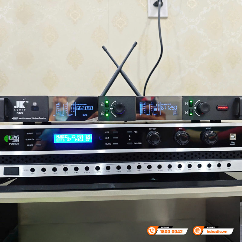 Micro Không Dây JKAudio K300, Cảm biến tự ngắt, Dò sóng sạch-25