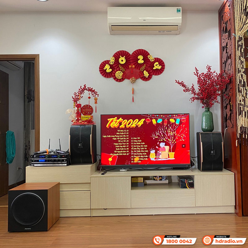 Lắp đặt Dàn Karaoke JBL GD07 kết hợp sub Paramax SW-1800 trị giá gần 31 triệu đồng cho anh Dưỡng