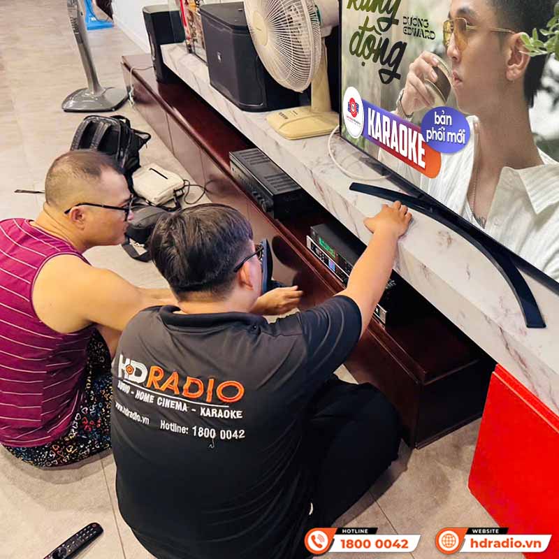 Lắp đặt Dàn Karaoke JBL GD93 chất lượng cho anh Minh