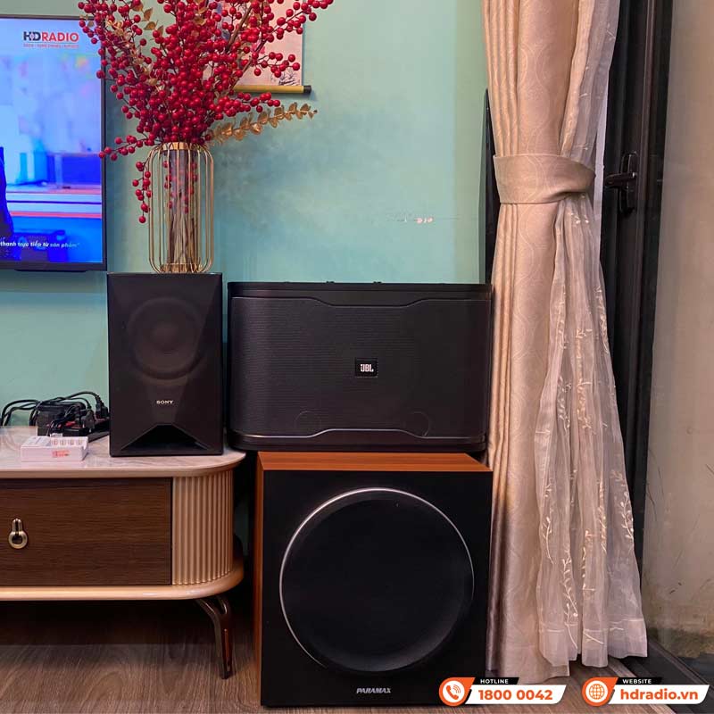 Lắp đặt Dàn Karaoke JBL GD93 kết hợp sub Paramax SW-1800 trị giá hơn 23 triệu đồng cho anh Hòa